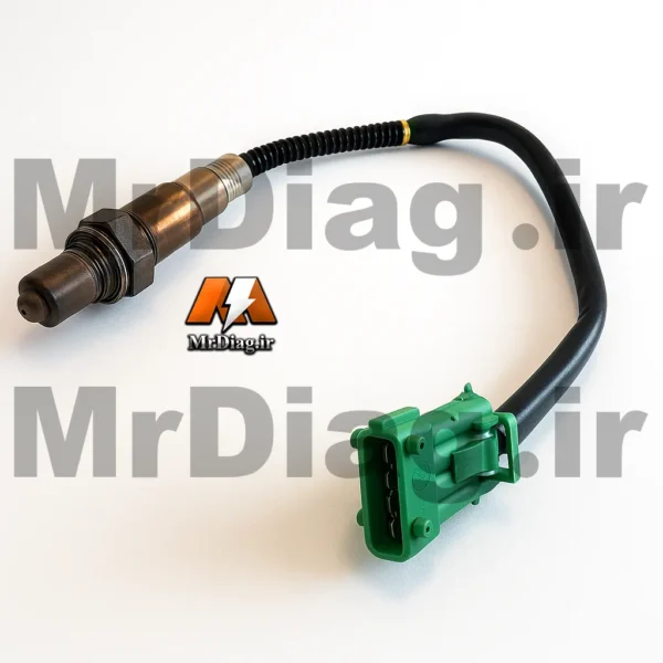 سنسور اکسیژن بوش و ساژم سوکت سبز (سیم 50 سانت)